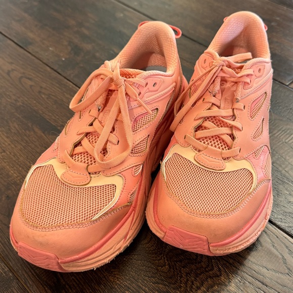 Hoka Shoes - Hoka One Clifton L Orange Coral Athletic Shoes Size 10